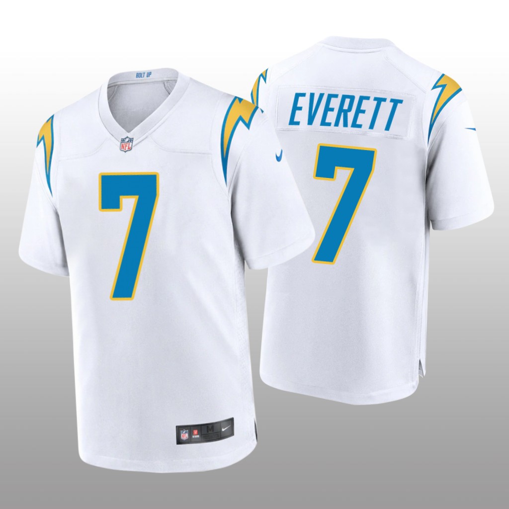 Los Angeles Chargers Gerald Everett White Jersey Game - Men's