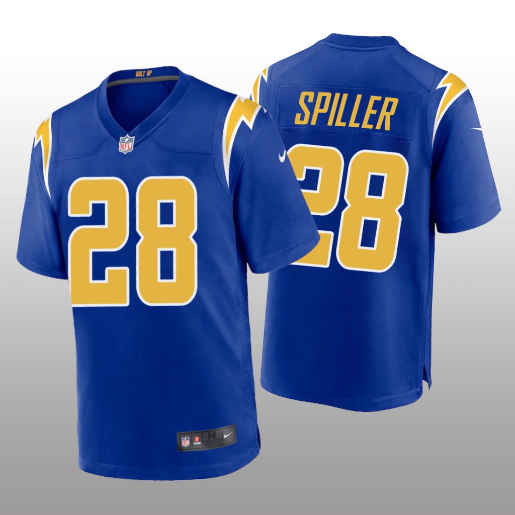 Los Angeles Chargers Isaiah Spiller Royal Jersey Alternate Game - Men's