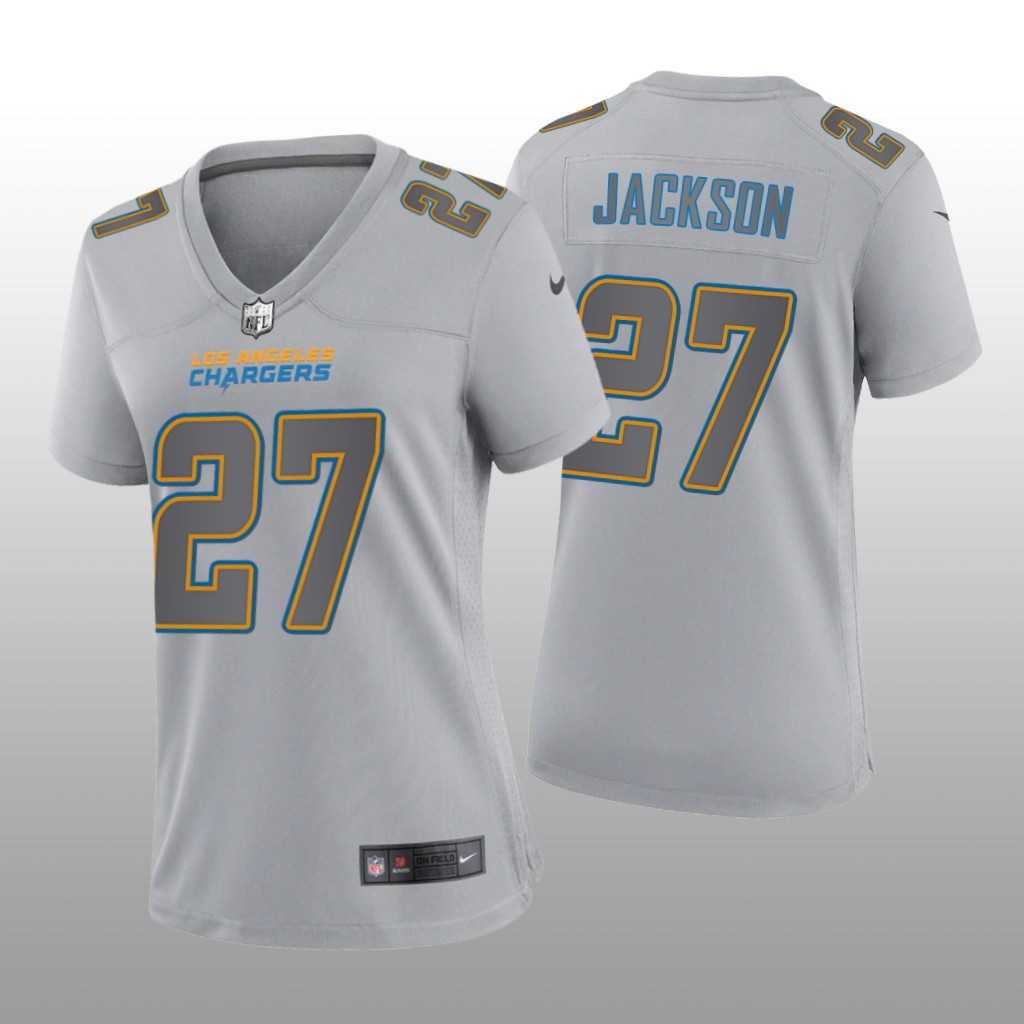 Los Angeles Chargers J.C. Jackson Gray Jersey Atmosphere Fashion Game - Women's