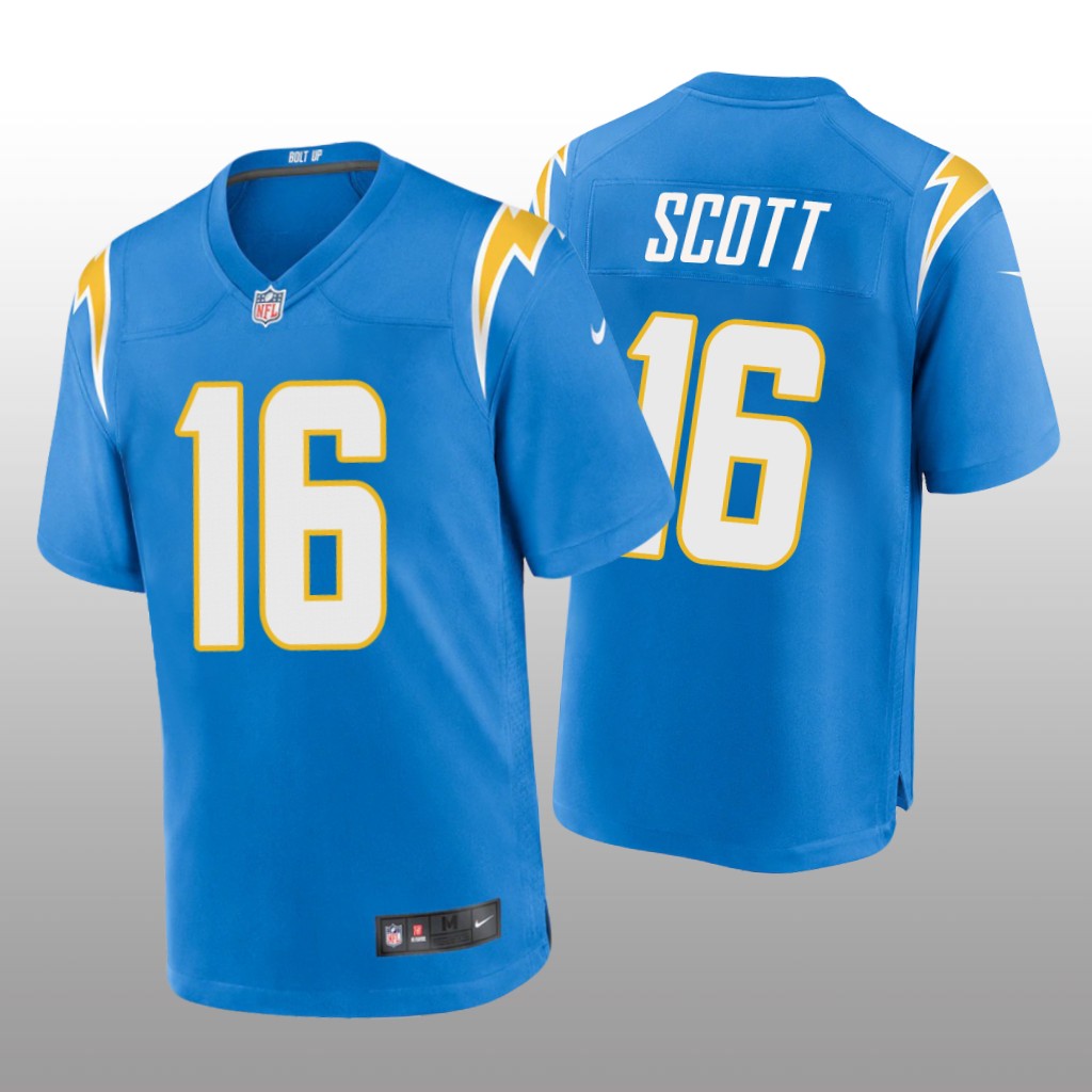 Los Angeles Chargers J.K. Scott Powder Blue Jersey Game - Men's
