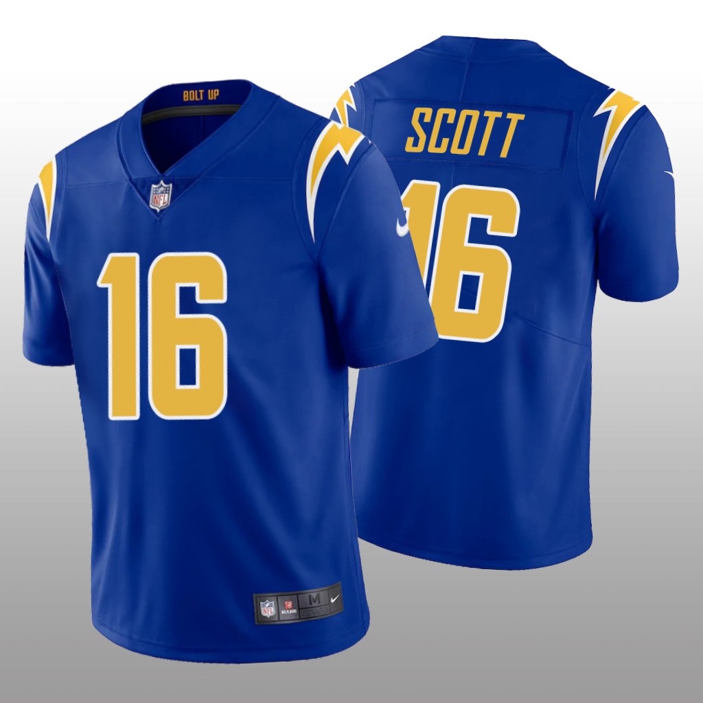 Los Angeles Chargers J.K. Scott Royal Jersey Vapor Limited - Men's