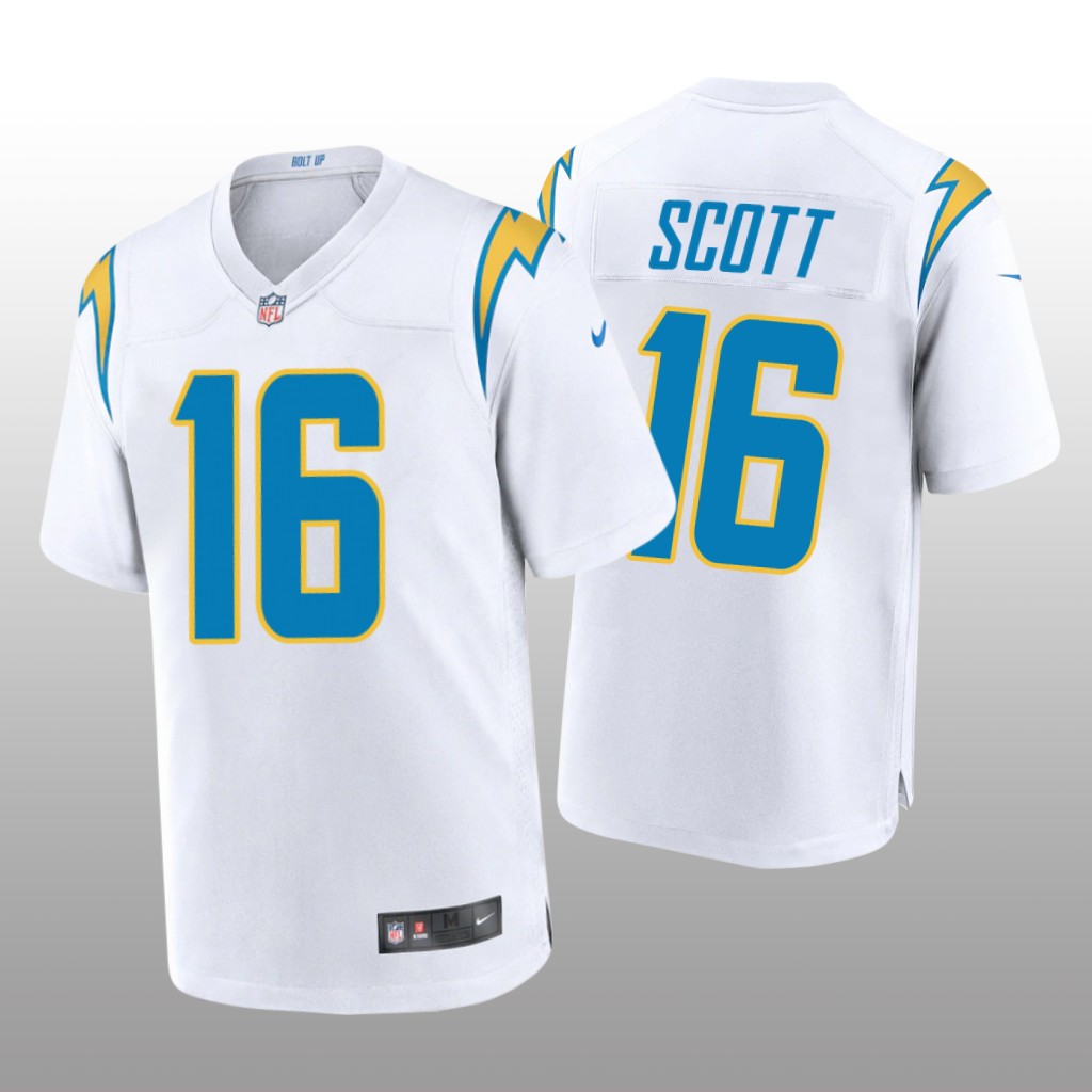 Los Angeles Chargers J.K. Scott White Jersey Game - Men's