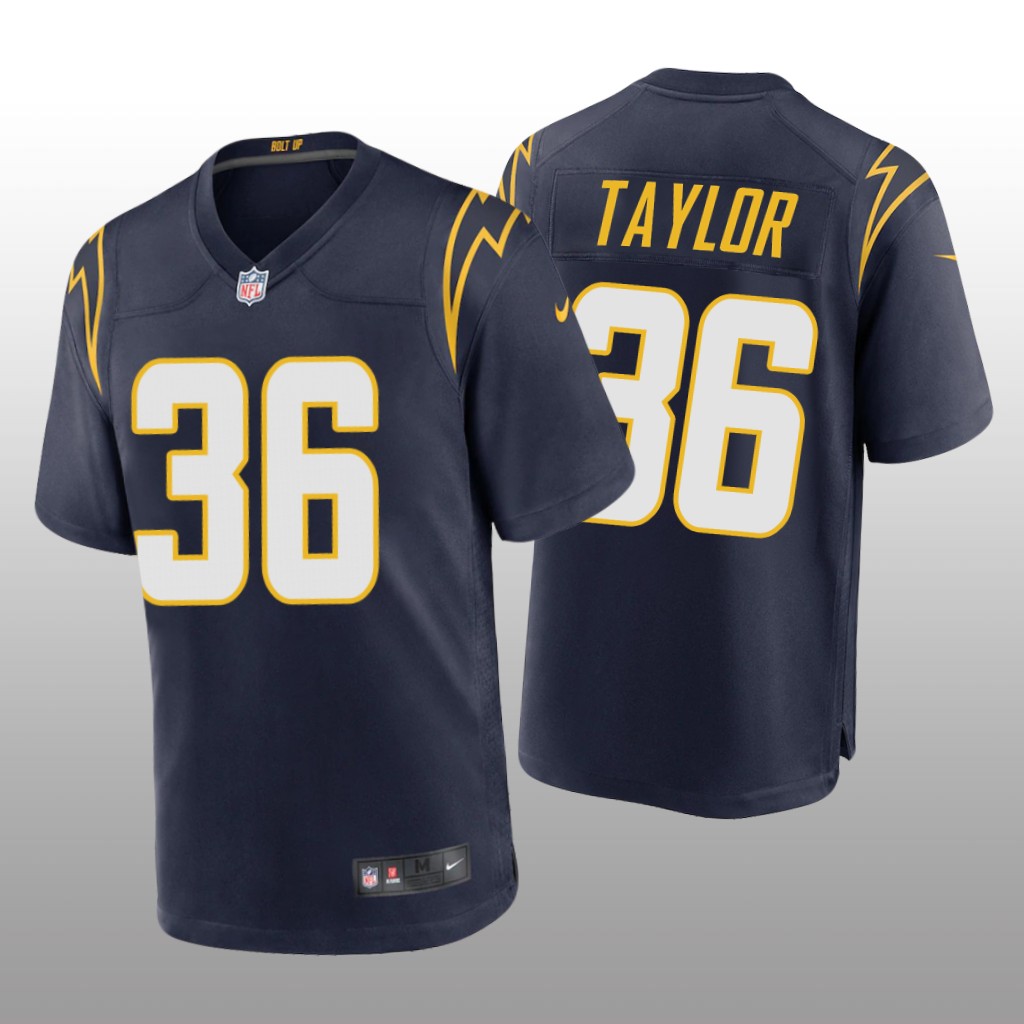 Los Angeles Chargers Ja'Sir Taylor Navy Jersey Alternate Game - Men's