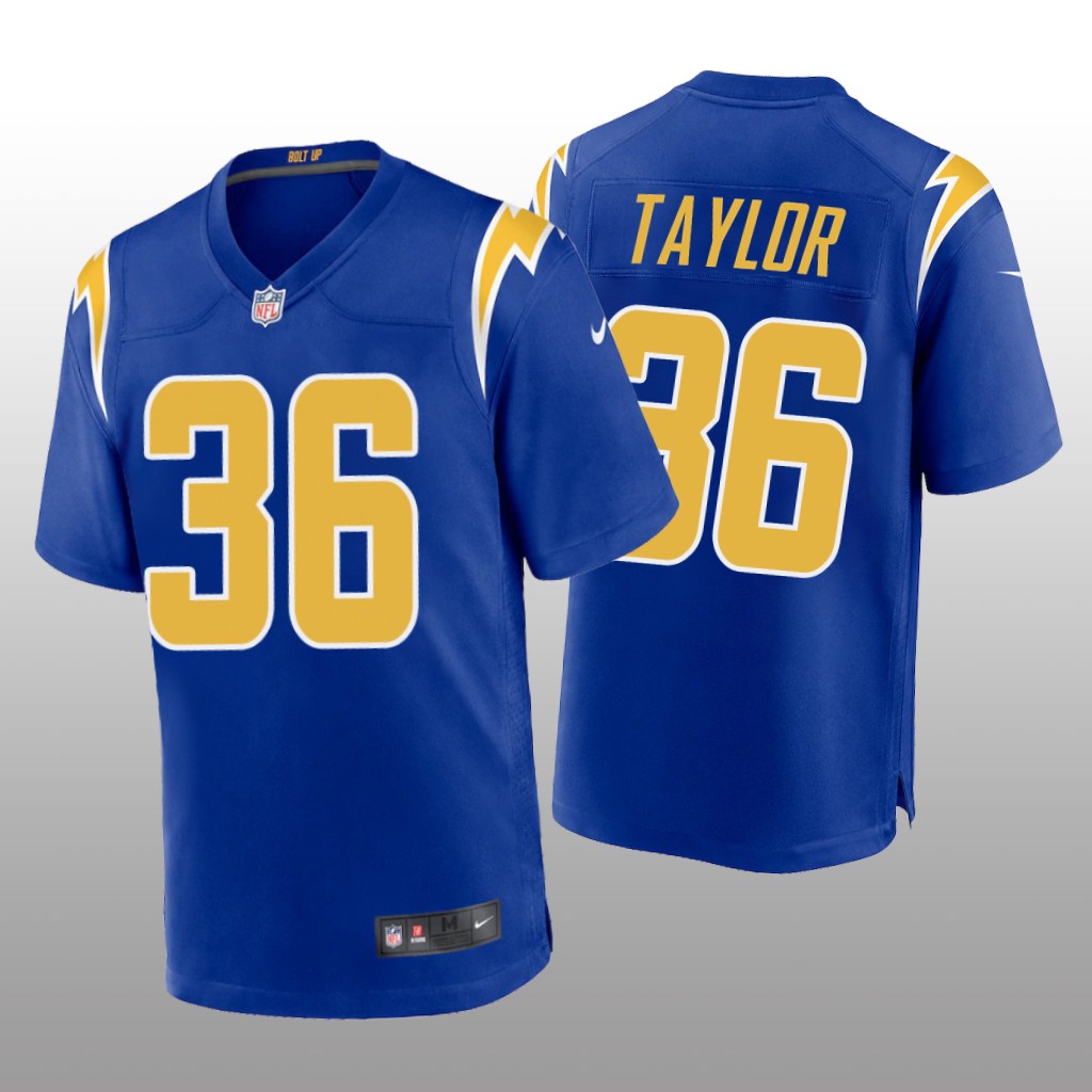 Los Angeles Chargers Ja'Sir Taylor Royal Jersey Alternate Game - Men's