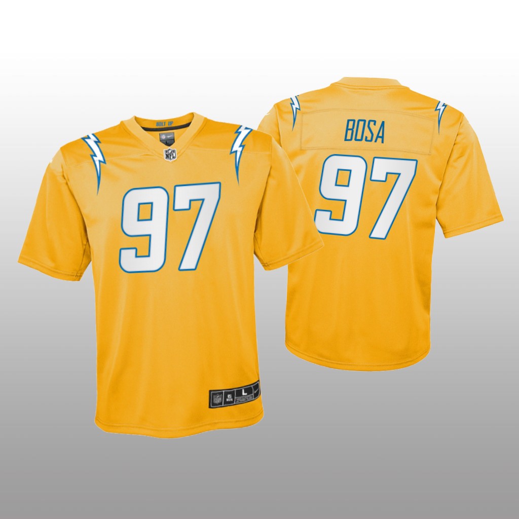 Los Angeles Chargers Joey Bosa Gold Jersey Inverted Game - Youth