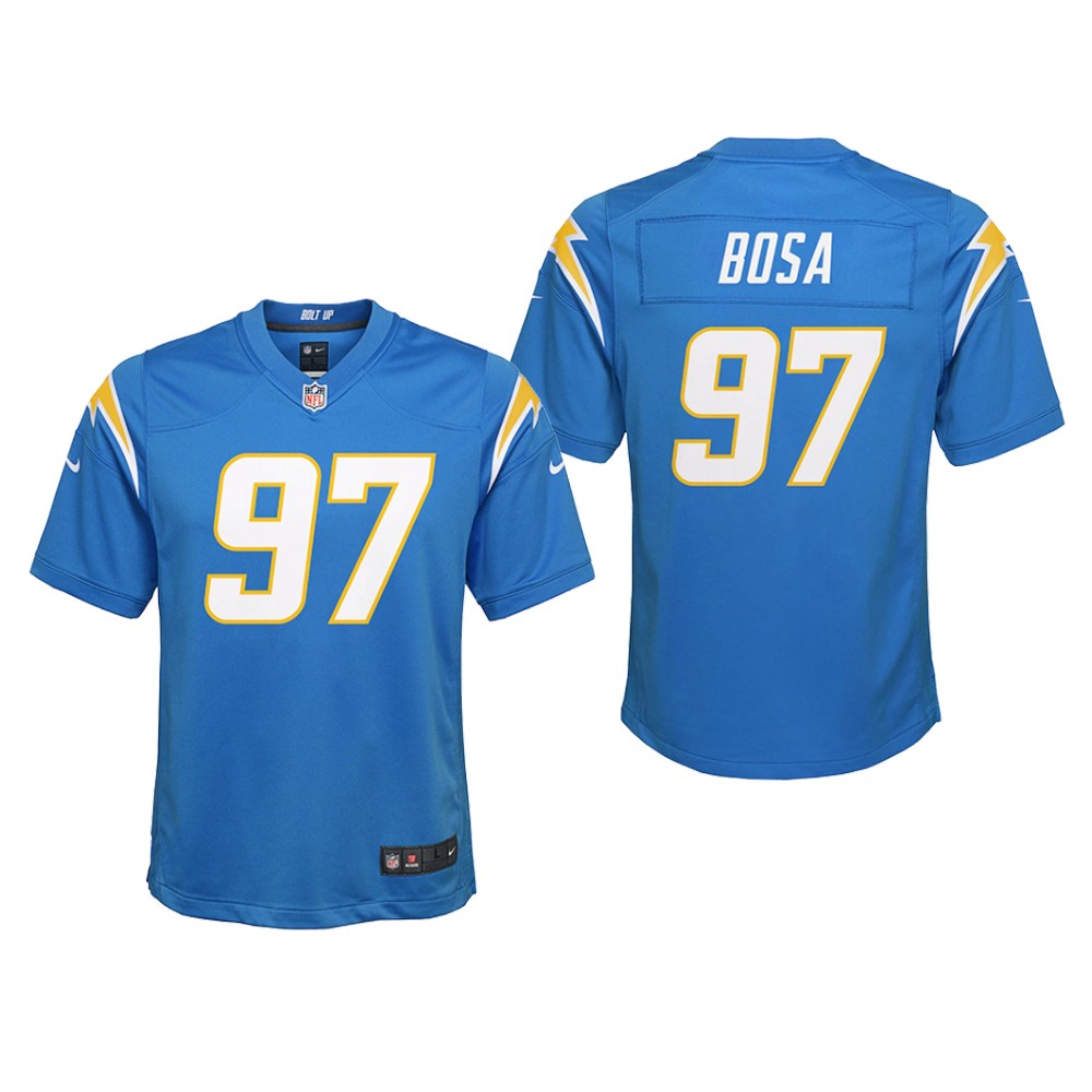 Los Angeles Chargers Joey Bosa Powder Blue Jersey Game - Youth