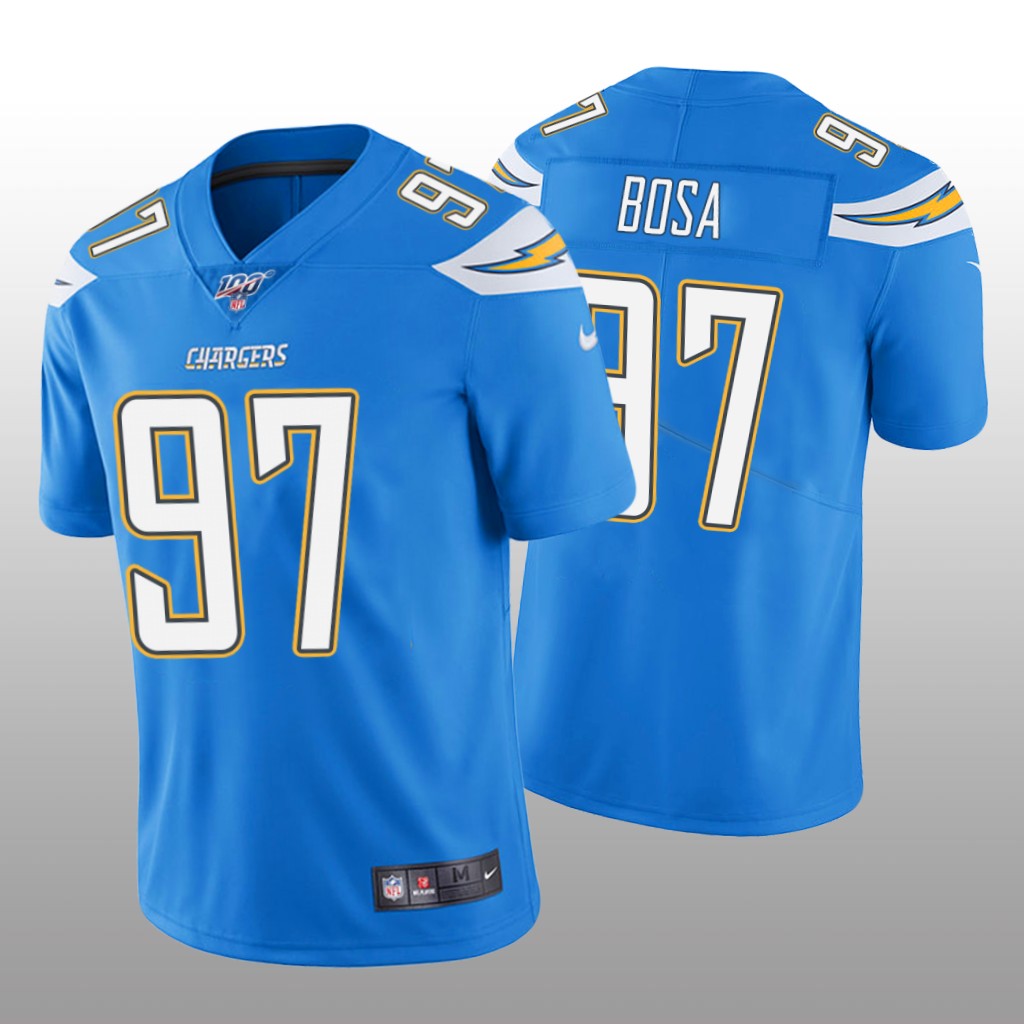 Los Angeles Chargers Joey Bosa Powder Blue Vapor Limited Jersey 100th Season - Men's