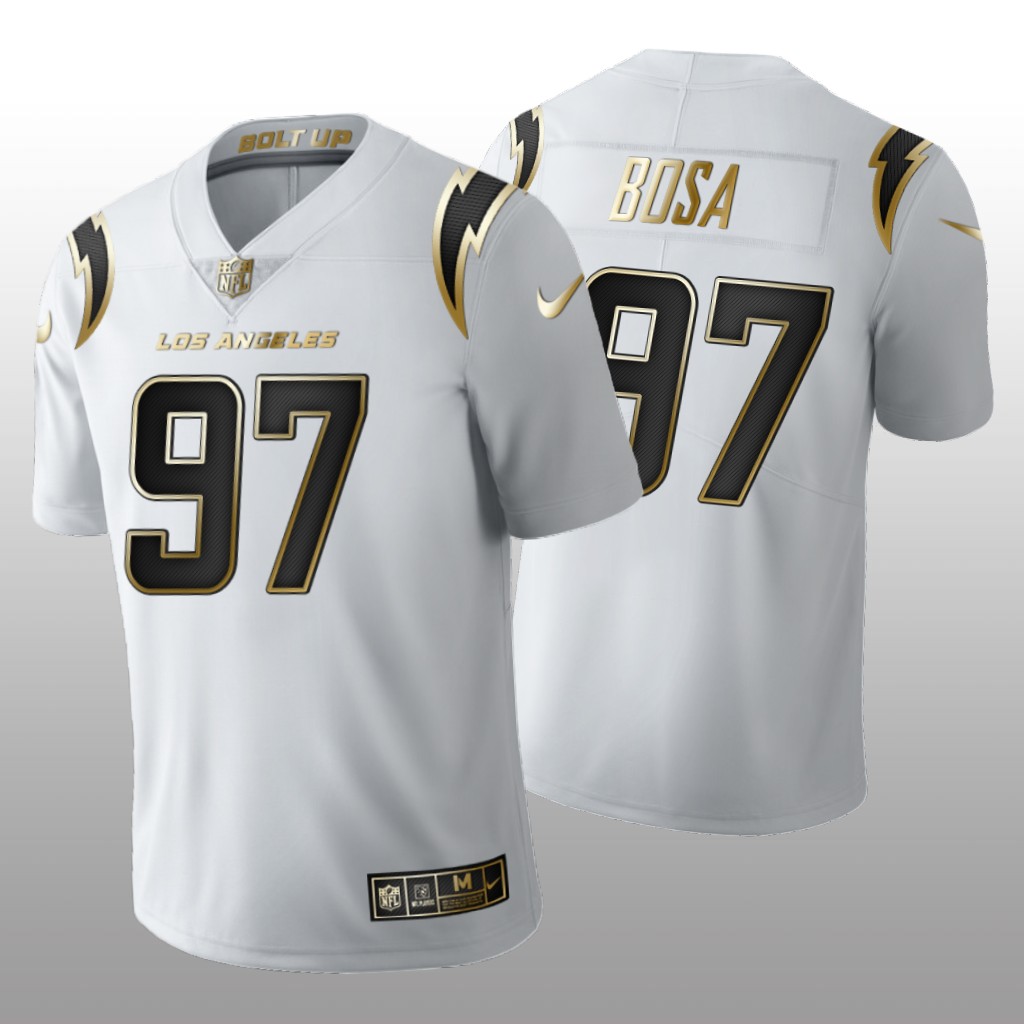 Los Angeles Chargers Joey Bosa White Jersey Golden Limited Men's