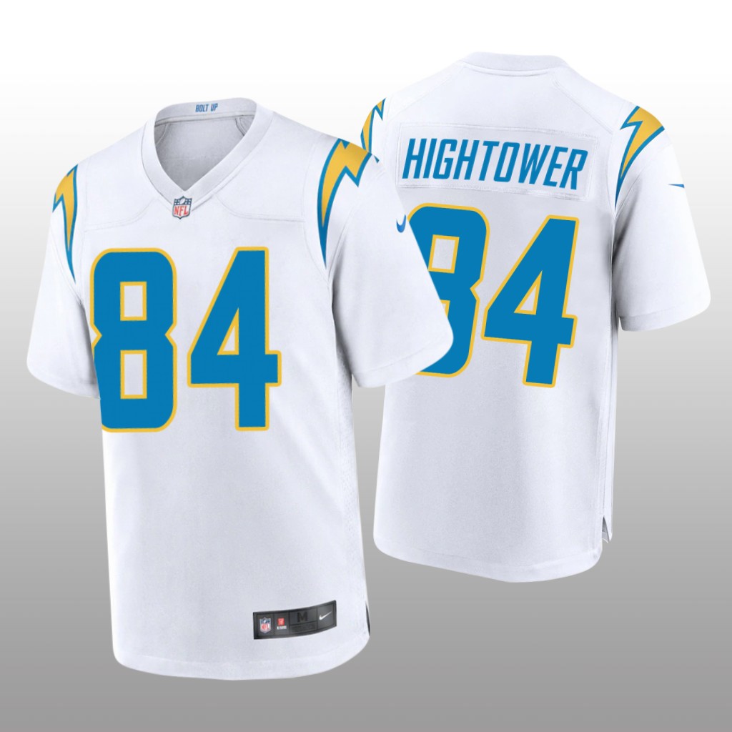 Los Angeles Chargers John Hightower White Jersey Game - Men's