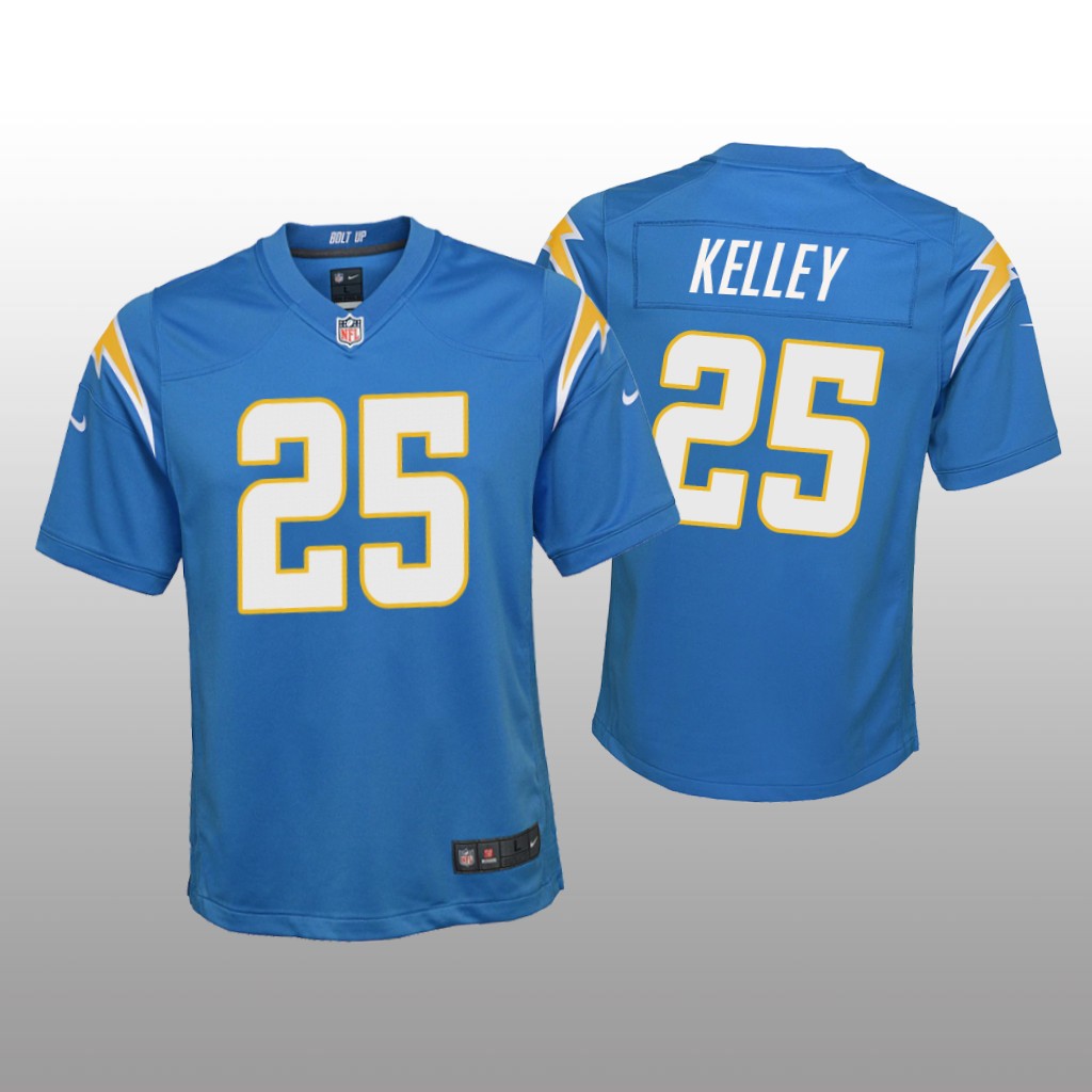 Los Angeles Chargers Joshua Kelley Powder Blue Jersey Game - Youth