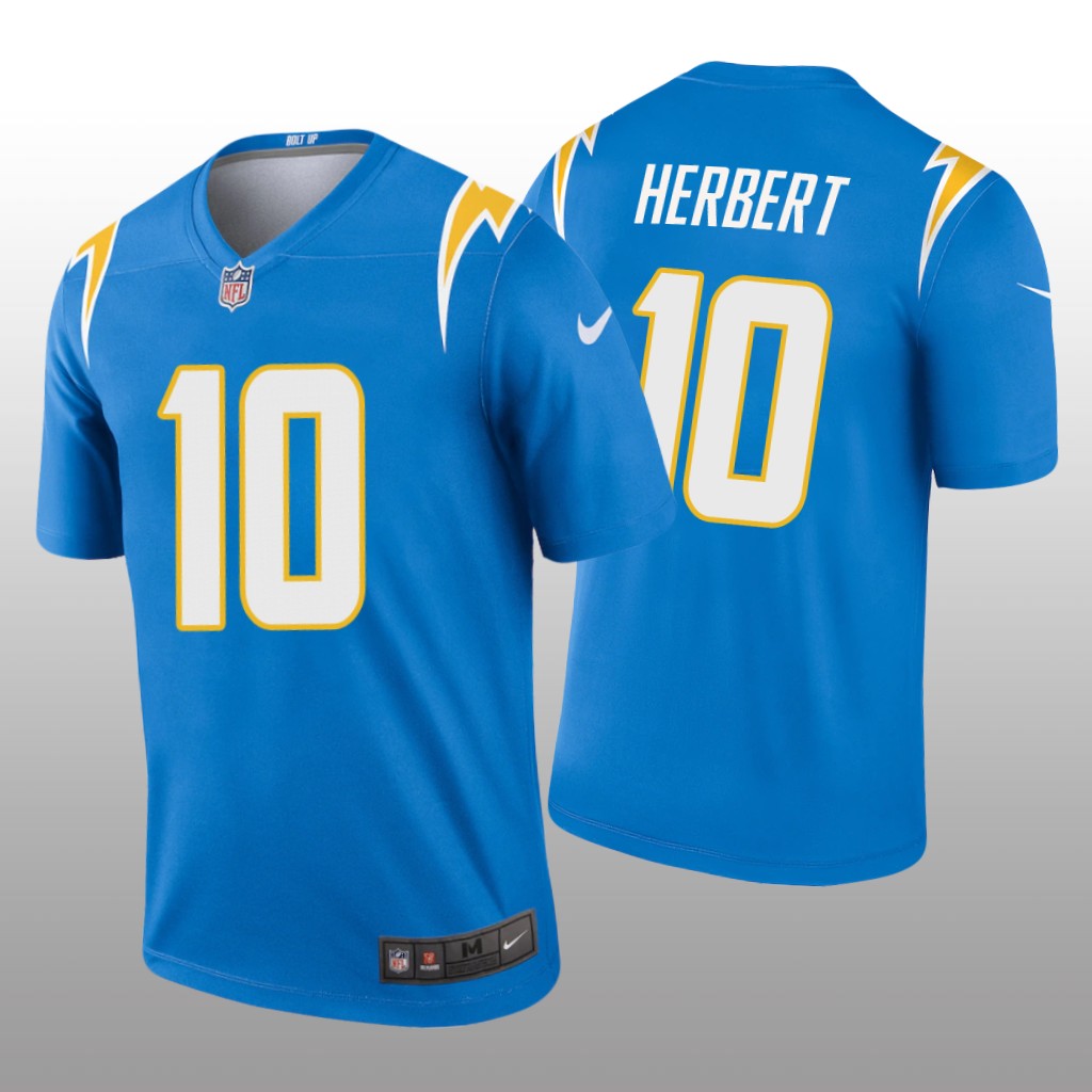 Los Angeles Chargers Justin Herbert Powder Blue Jersey Legend - Men's