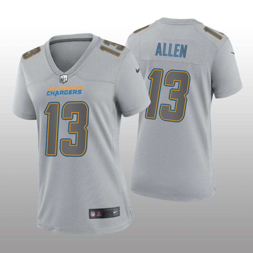 Los Angeles Chargers Keenan Allen Gray Jersey Atmosphere Fashion Game - Women's