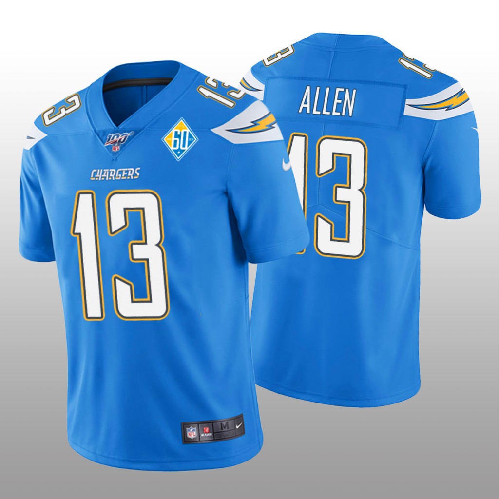Los Angeles Chargers Keenan Allen Light Blue Vapor Limited Jersey 60th Season - Men's