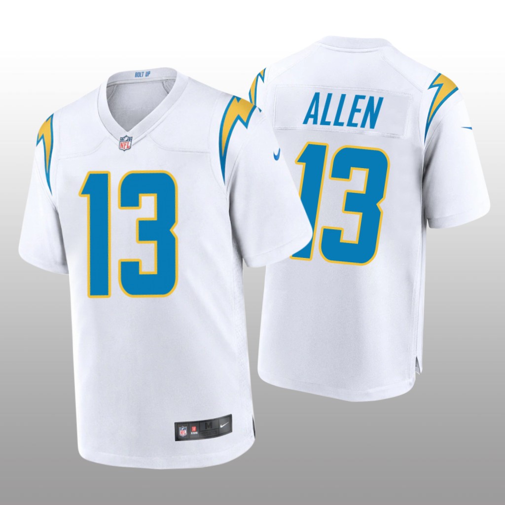 Los Angeles Chargers Keenan Allen White Jersey Game - Men's
