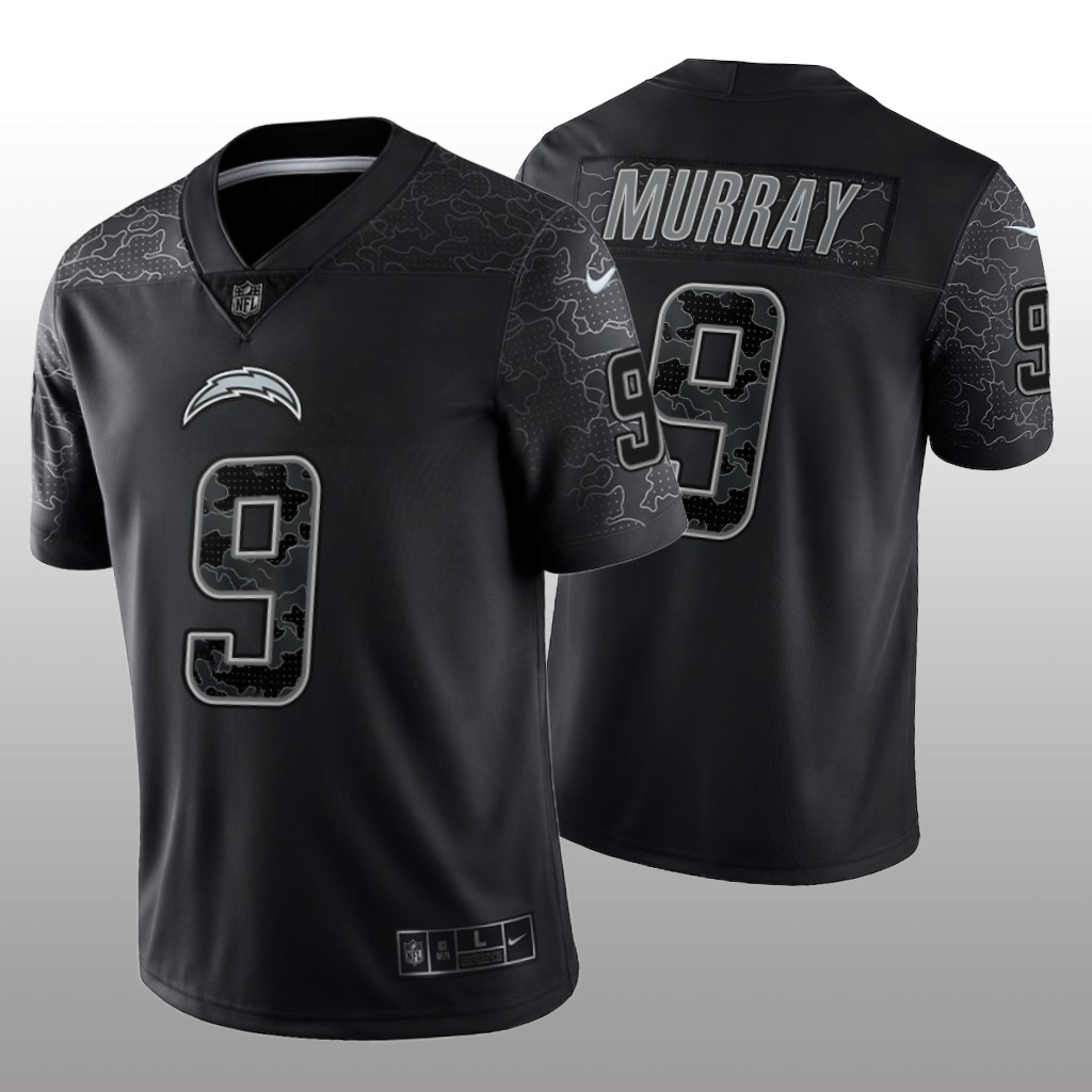 Los Angeles Chargers Kenneth Murray Black Jersey Reflective Limited - Men's