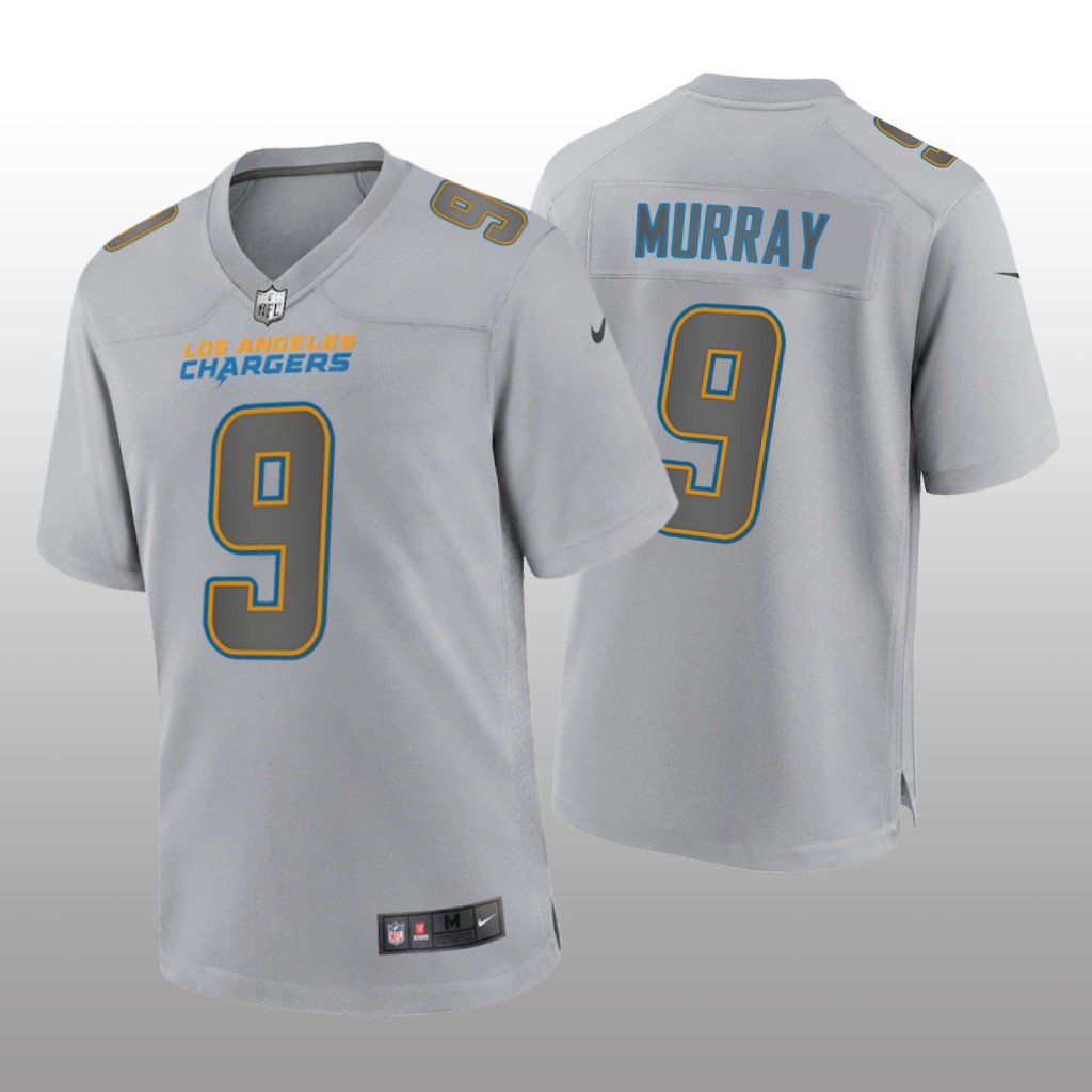 Los Angeles Chargers Kenneth Murray Gray Jersey Atmosphere Fashion Game - Men's