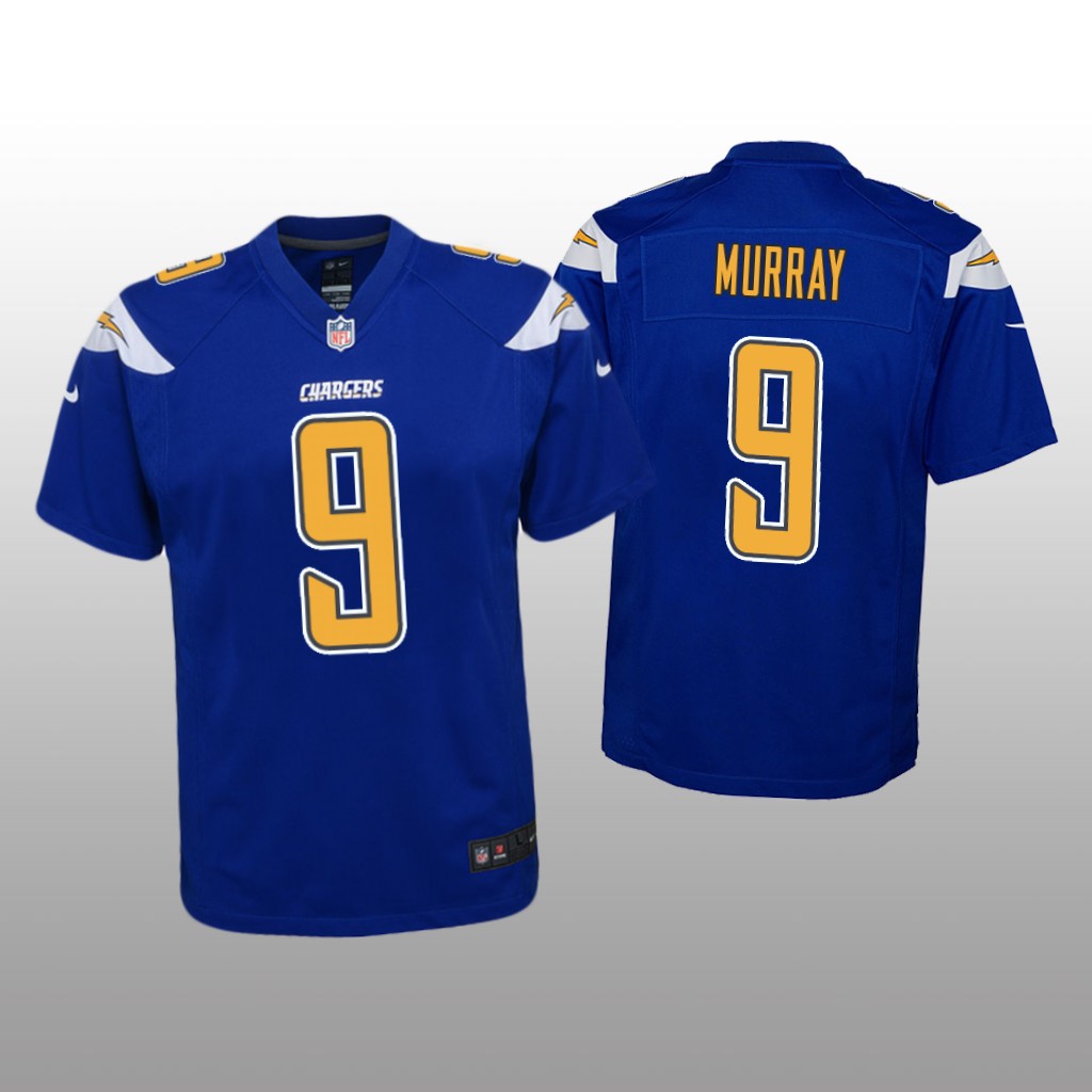 Los Angeles Chargers Kenneth Murray Royal Jersey Color Rush Game - Youth