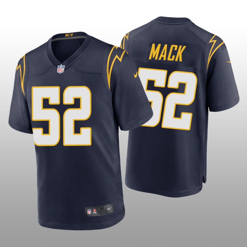 Los Angeles Chargers Khalil Mack Navy Jersey Alternate Game - Men's