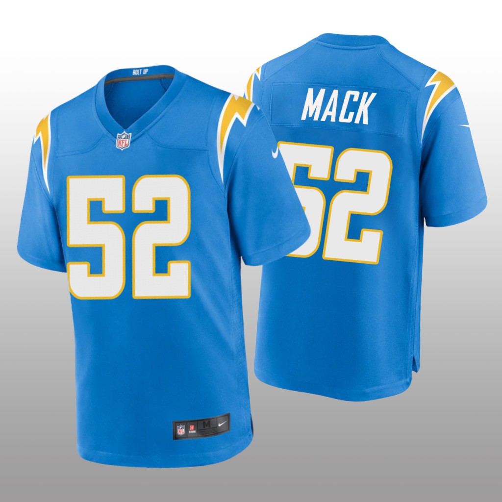 Los Angeles Chargers Khalil Mack Powder Blue Jersey Game - Men's