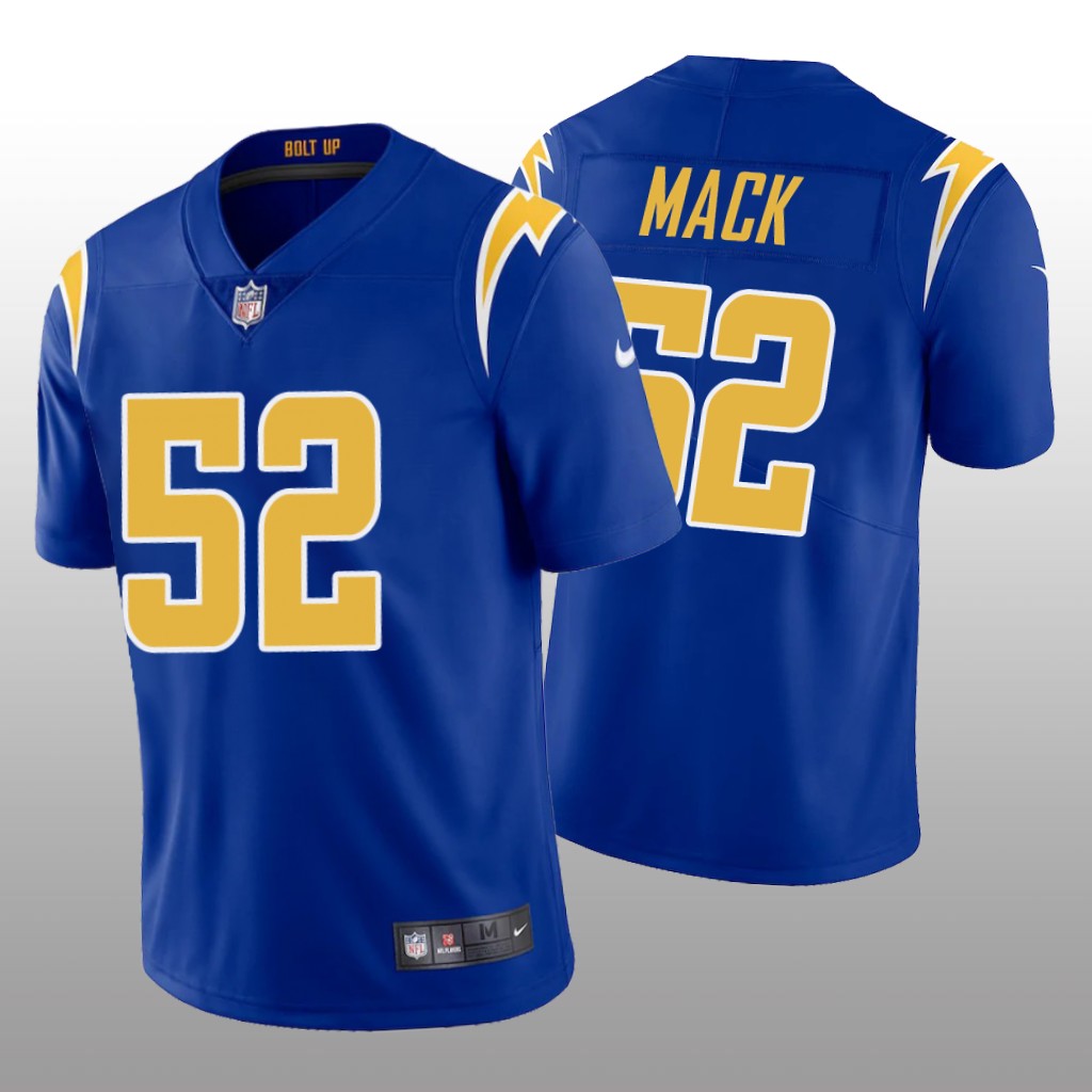 Los Angeles Chargers Khalil Mack Royal Jersey Vapor Limited - Men's