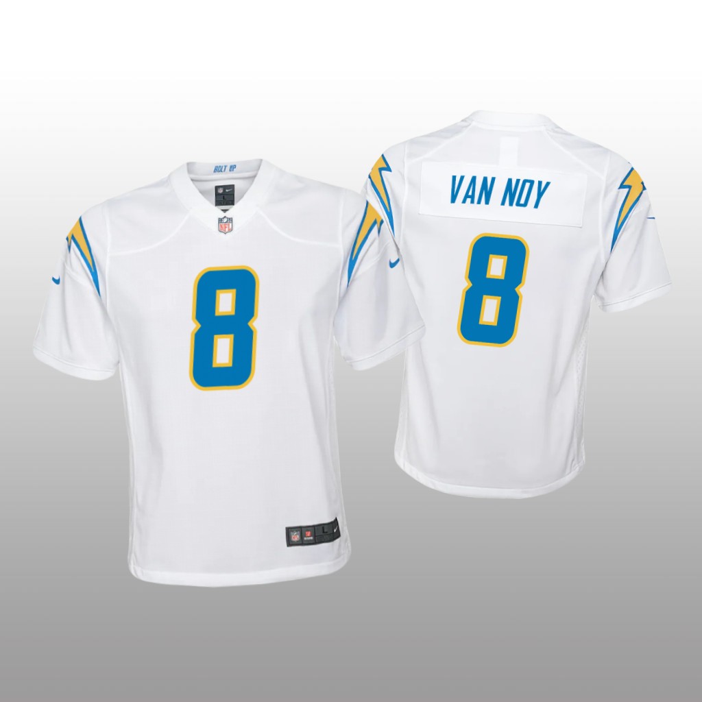 Los Angeles Chargers Kyle Van Noy White Jersey Game - Youth