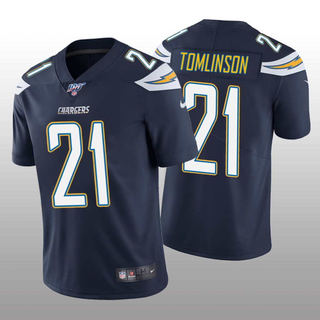 Los Angeles Chargers LaDainian Tomlinson Navy Vapor Limited Jersey 100th Season - Men's