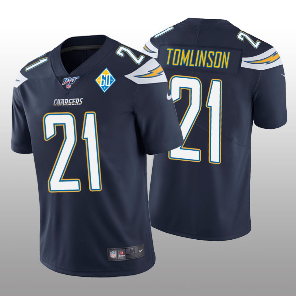 Los Angeles Chargers LaDainian Tomlinson Navy Vapor Limited Jersey 60th Season - Men's