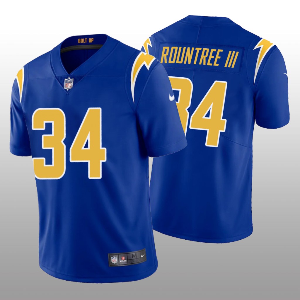 Los Angeles Chargers Larry Rountree III Royal Jersey Alternate Vapor Limited Vapor Limited - Men's