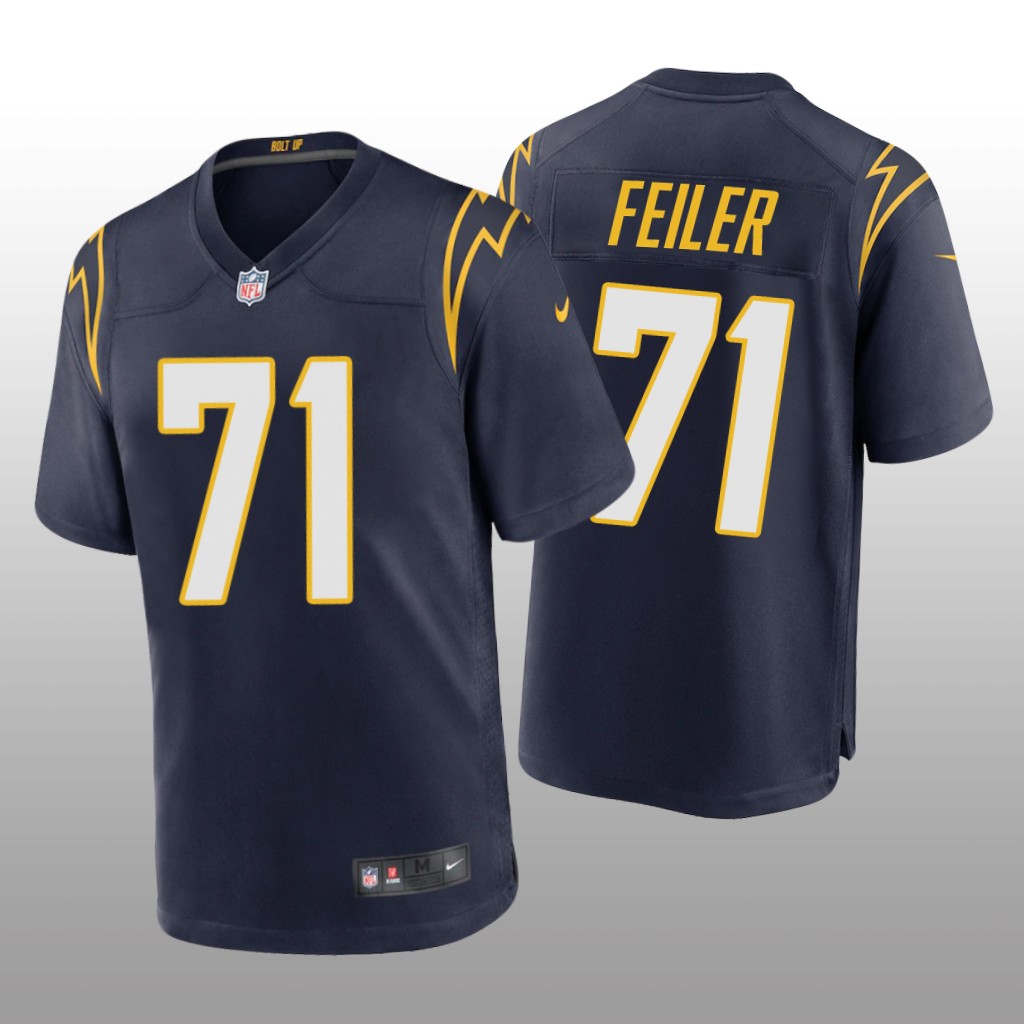 Los Angeles Chargers Matt Feiler Navy Jersey Alternate Game - Men's