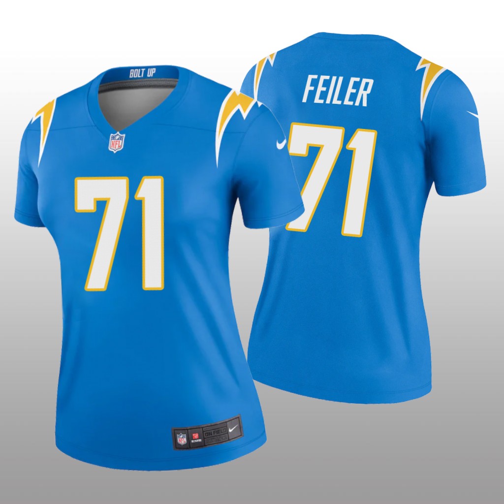 Los Angeles Chargers Matt Feiler Powder Blue Jersey Legend - Women's