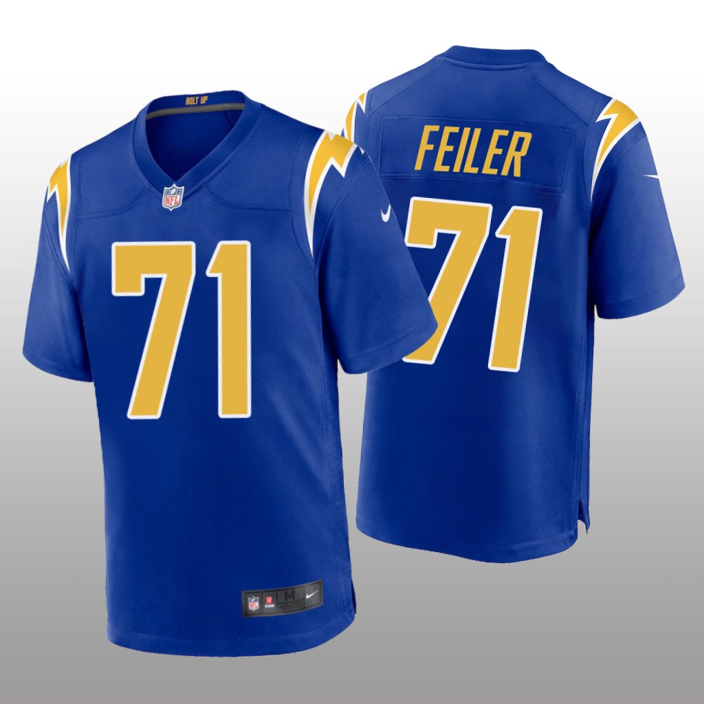 Los Angeles Chargers Matt Feiler Royal Jersey Game - Men's
