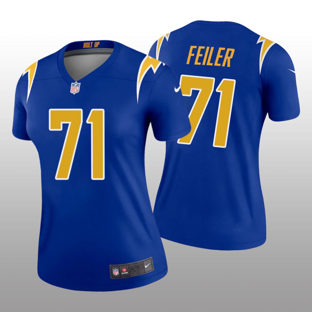 Los Angeles Chargers Matt Feiler Royal Jersey Legend - Women's