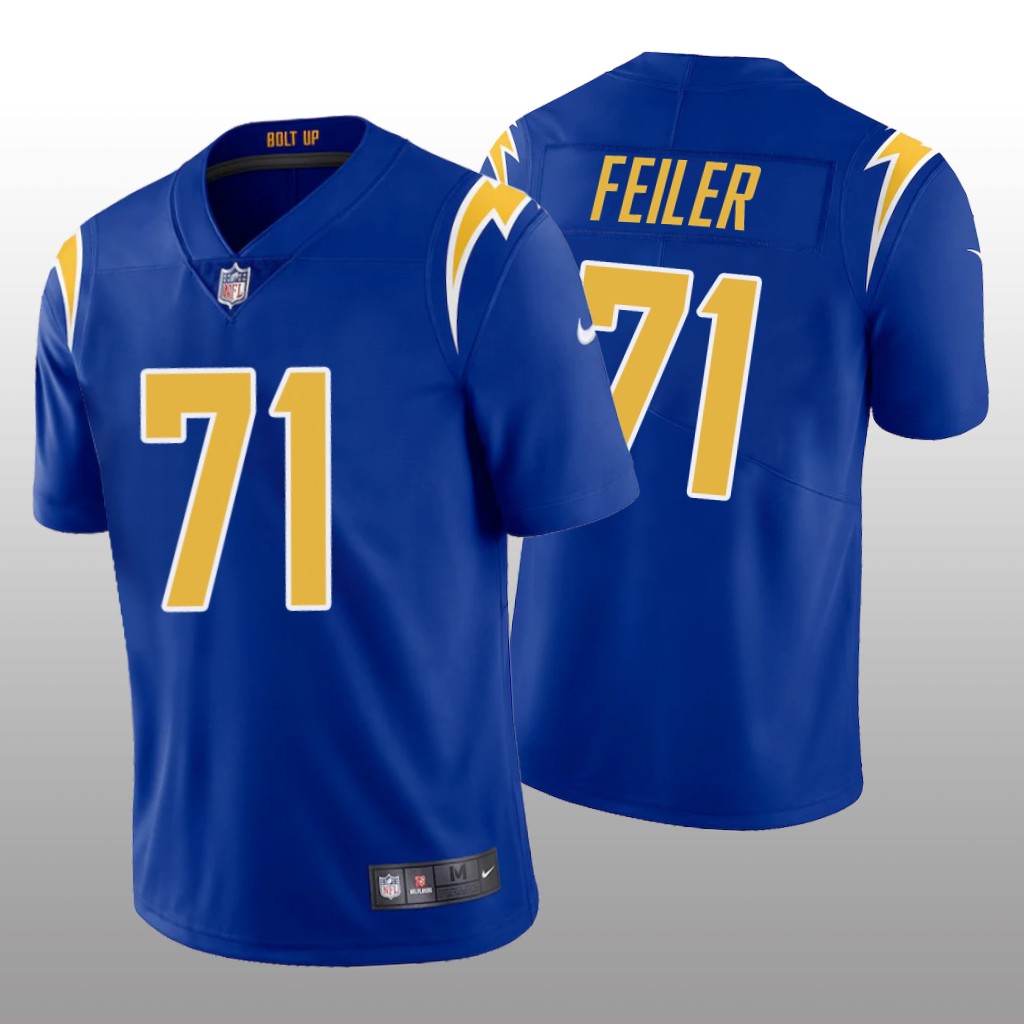 Los Angeles Chargers Matt Feiler Royal Jersey Vapor Limited - Men's