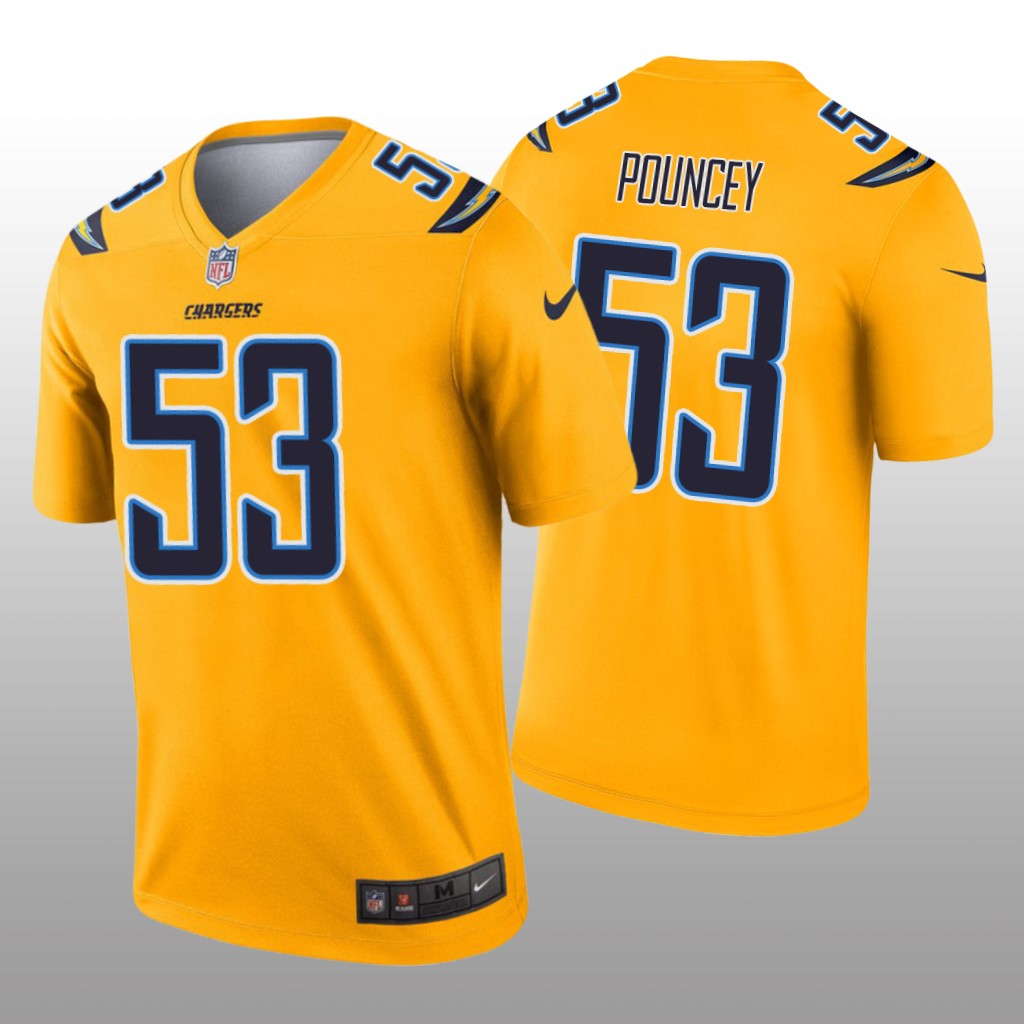 Los Angeles Chargers Mike Pouncey Gold Jersey Inverted Legend - Men's