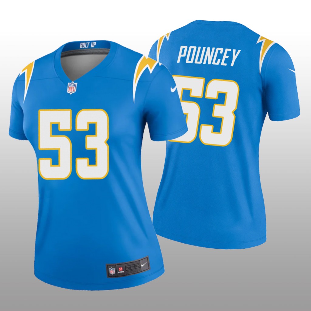 Los Angeles Chargers Mike Pouncey Powder Blue Jersey Legend - Women's