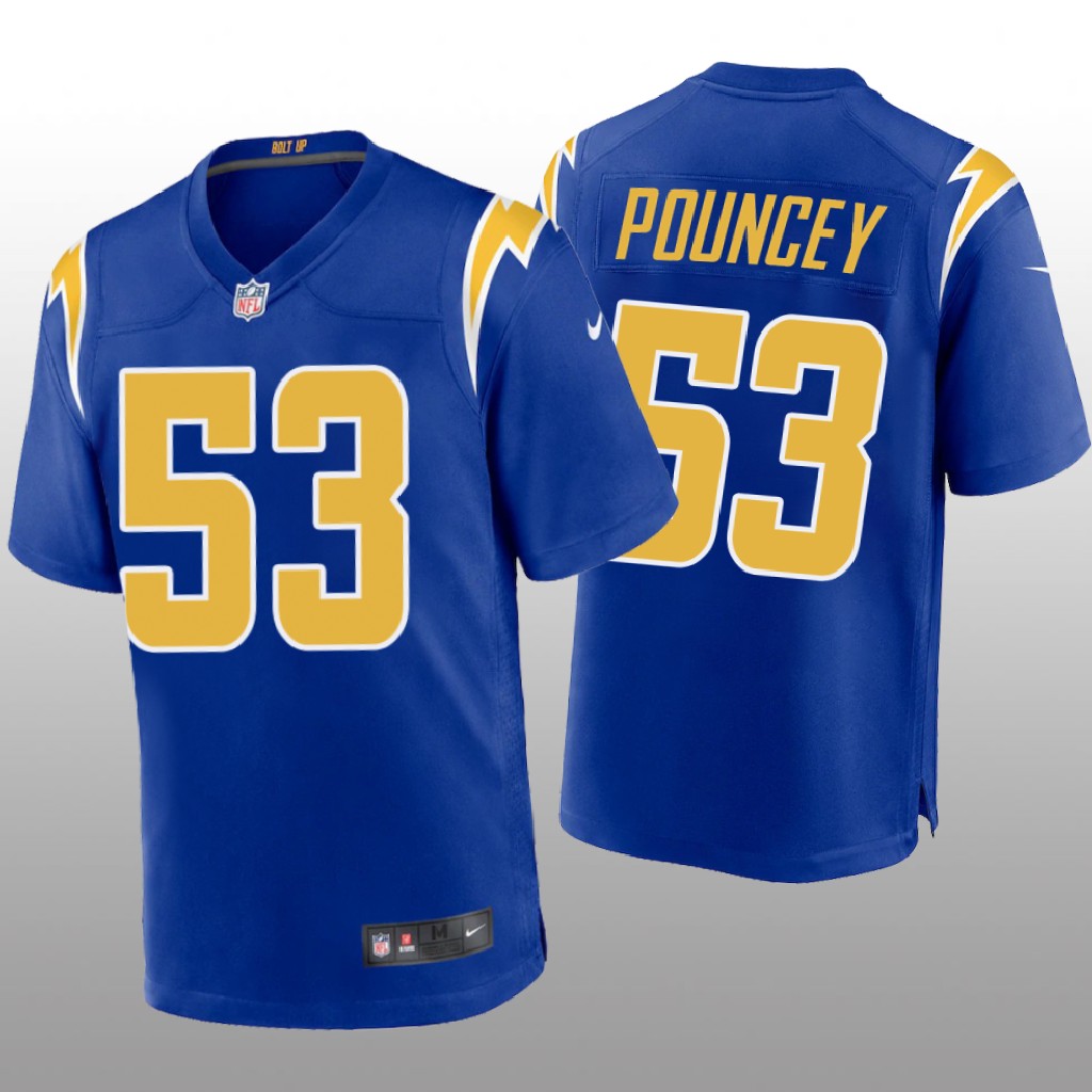Los Angeles Chargers Mike Pouncey Royal Jersey Game - Men's