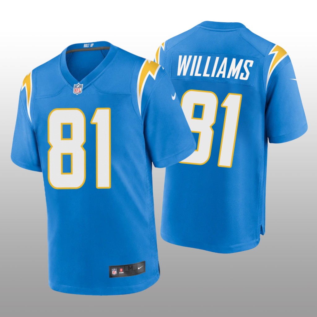 Los Angeles Chargers Mike Williams Powder Blue Jersey Game - Men's