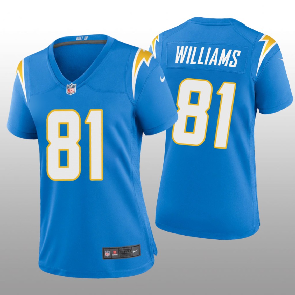 Los Angeles Chargers Mike Williams Powder Blue Jersey Game - Women's