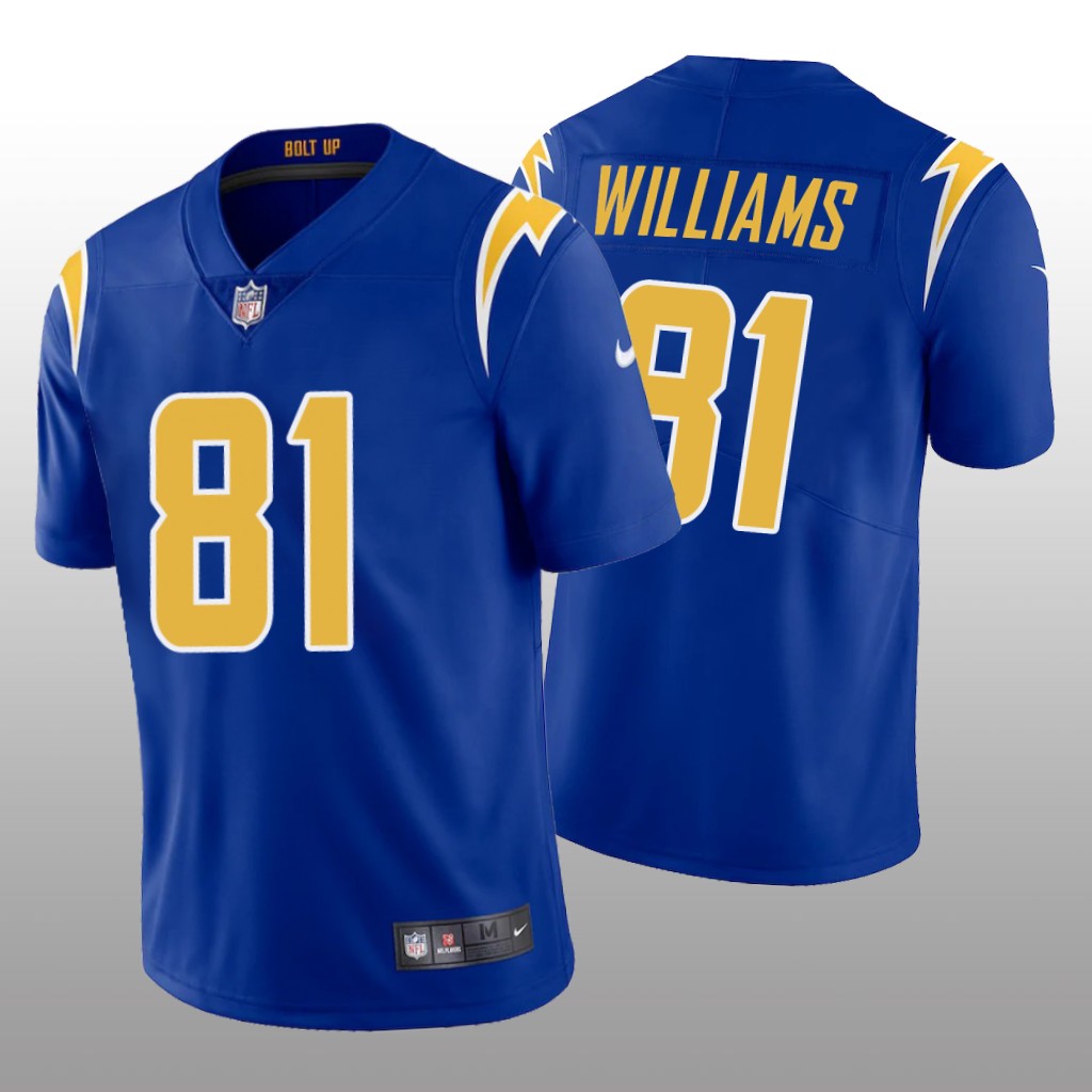 Los Angeles Chargers Mike Williams Royal Jersey 2020 Vapor Limited - Men's