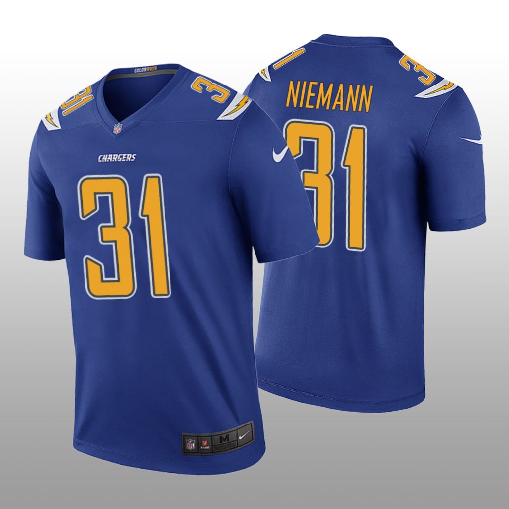 Los Angeles Chargers Nick Niemann Royal Jersey Color Rush Legend - Men's