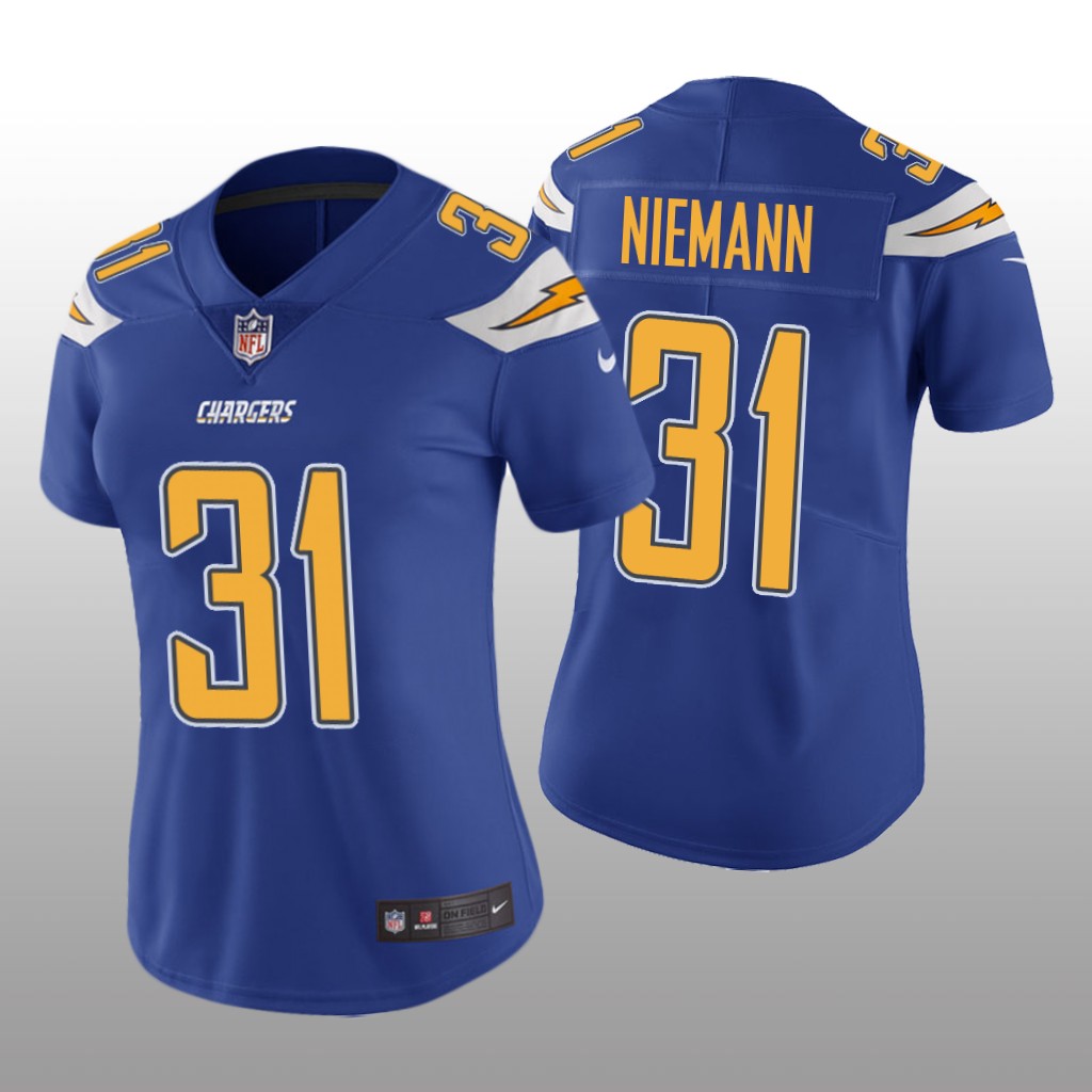 Los Angeles Chargers Nick Niemann Royal Jersey Color Rush Limited - Women's