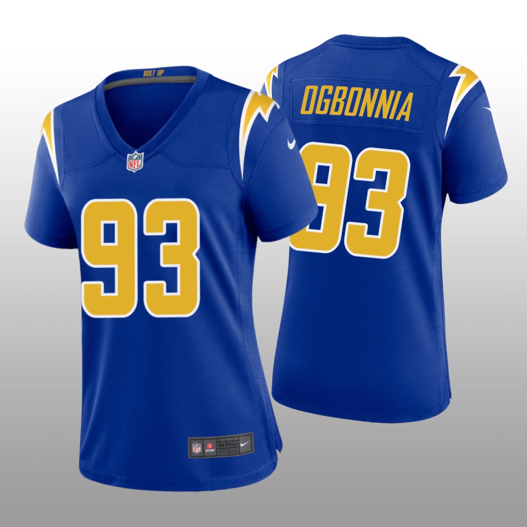 Los Angeles Chargers Otito Ogbonnia Royal Jersey Alternate Game - Women's