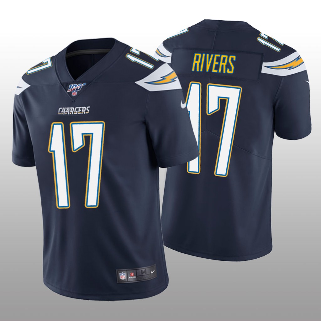 Los Angeles Chargers Philip Rivers Navy Vapor Limited Jersey 100th Season - Men's