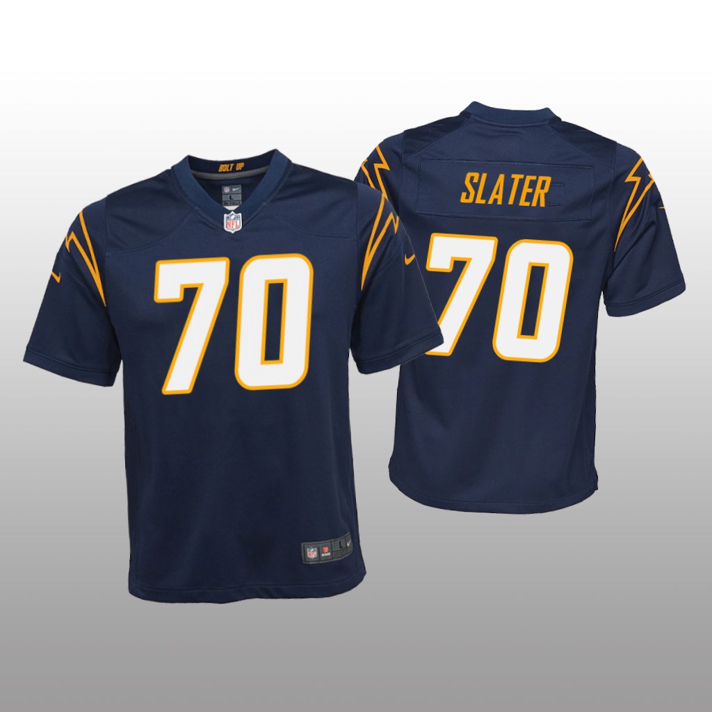 Los Angeles Chargers Rashawn Slater Navy Jersey Alternate Game - Youth