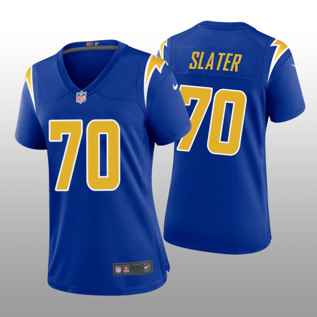 Los Angeles Chargers Rashawn Slater Royal Jersey Alternate Game - Women's
