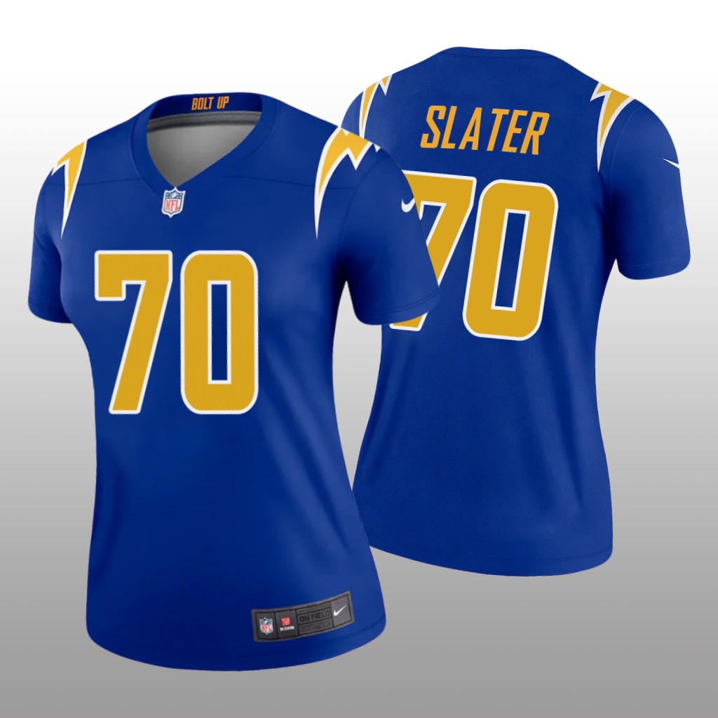 Los Angeles Chargers Rashawn Slater Royal Jersey Alternate Legend - Women's