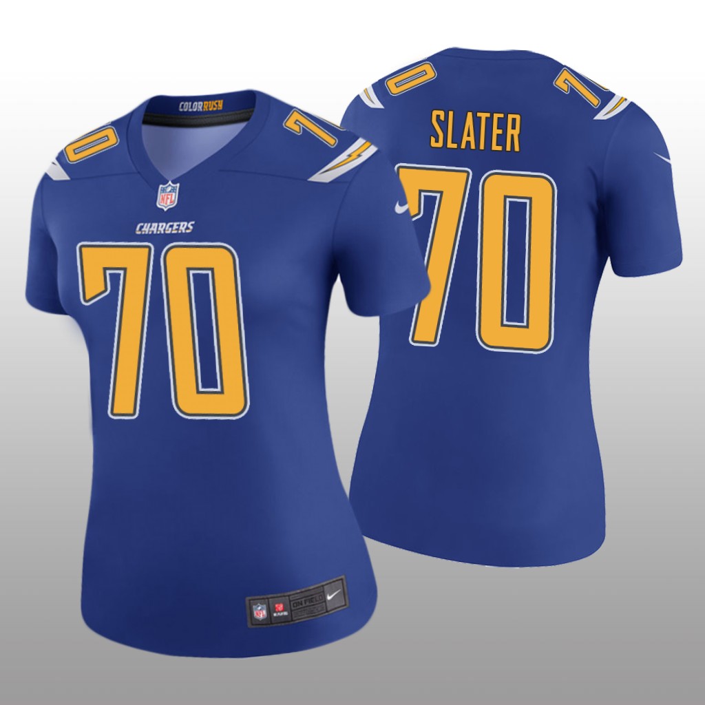 Los Angeles Chargers Rashawn Slater Royal Jersey Color Rush Legend - Women's