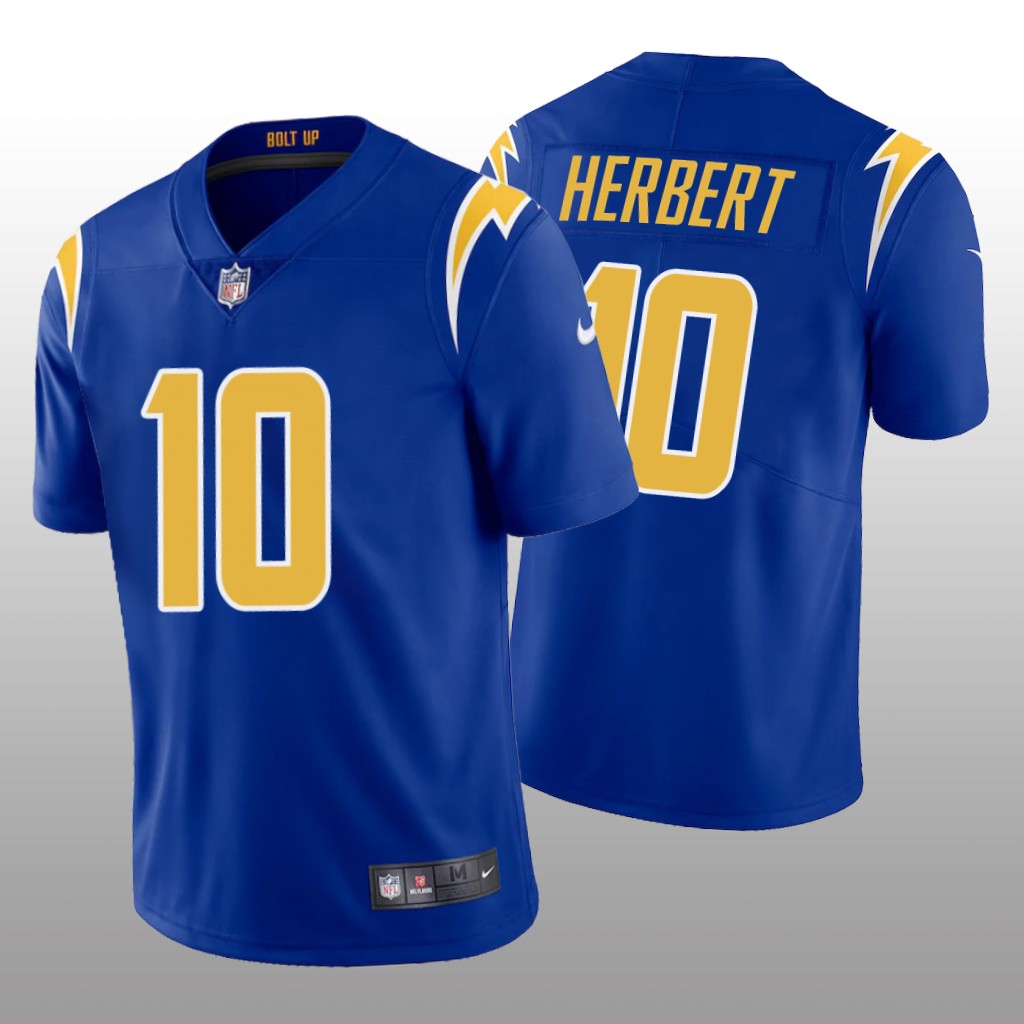Los Angeles Chargers Royal 2020 NFL Draft Alternate Vapor Limited Justin Herbert Jersey