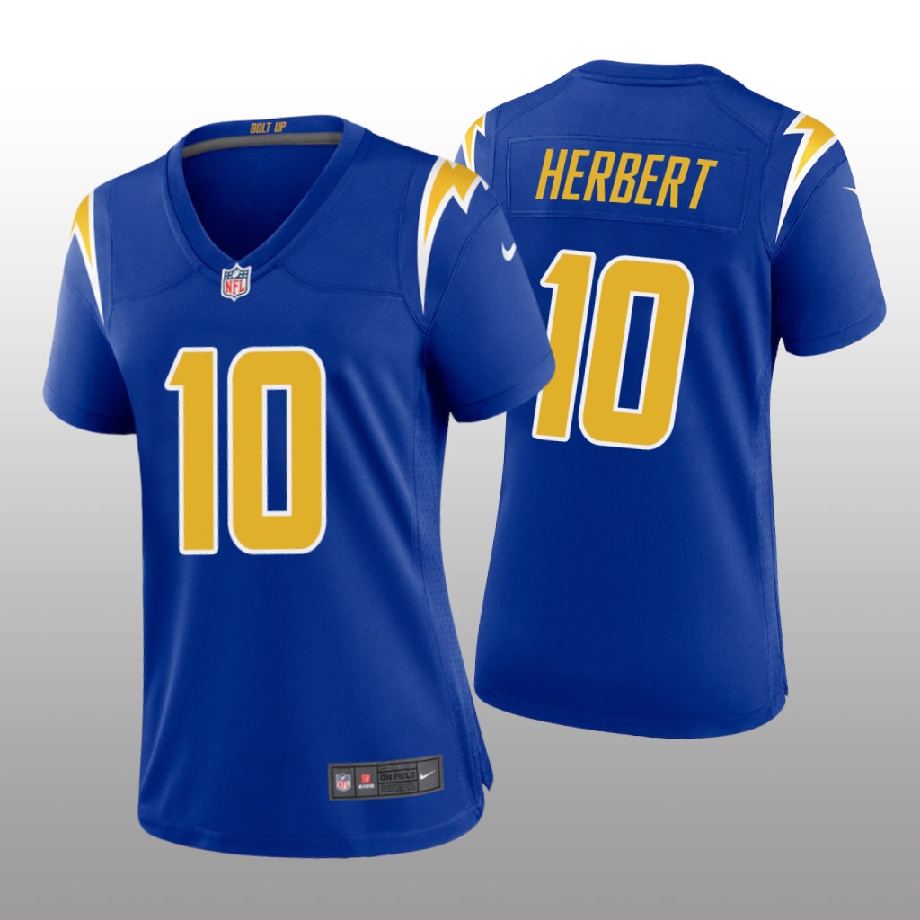 Los Angeles Chargers Royal 2020 NFL Draft Justin Herbert Alternate Game Jersey