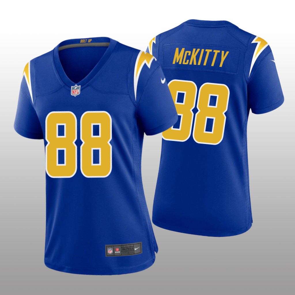 Los Angeles Chargers Tre' McKitty Royal Jersey Alternate Game - Women's